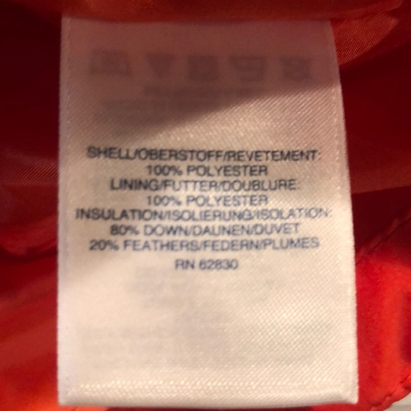 Lands’ End Orange Down Puffer Vest-Size Medium 10-12 - Picture 4 of 4